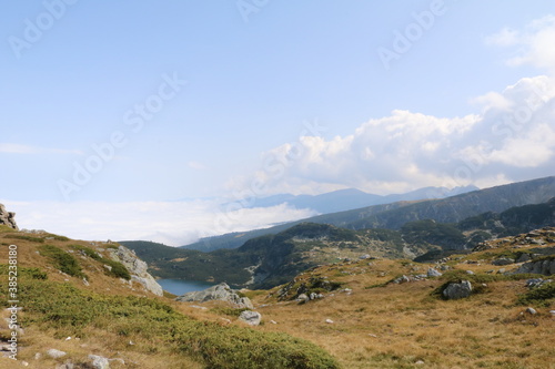 A magnifiscent view from Rila mountains in Bulgaria
