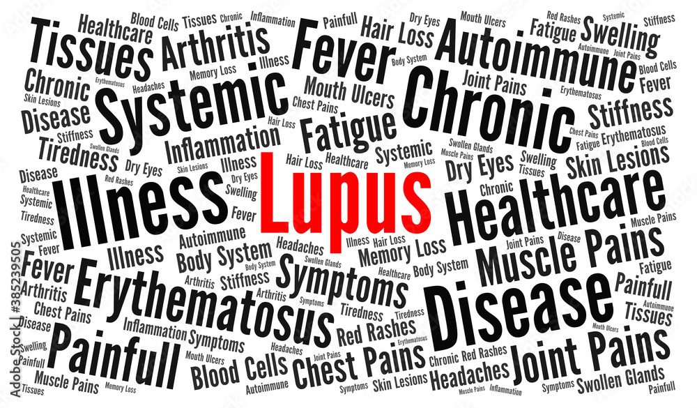 Lupus word cloud concept Lupus word cloud concept