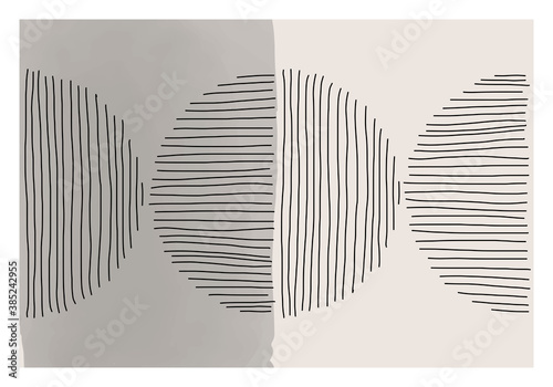 Trendy abstract creative minimalist artistic hand painted composition