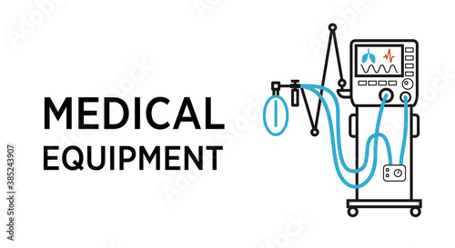 Medical ventilator icon. Vector