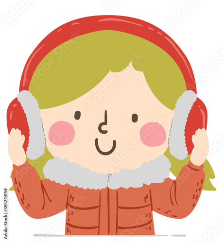 Kid Girl Ear Muffs Winter I...