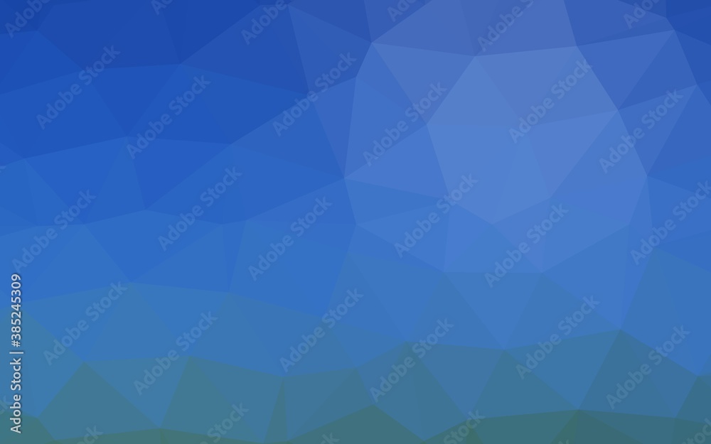 Light BLUE vector shining triangular template. Light BLUE vector shining triangular template.