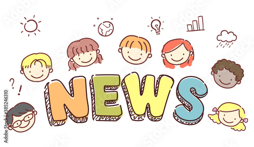 Stickman Kids News Letterin...