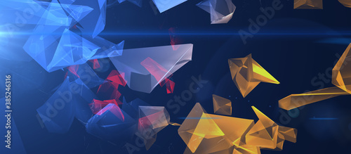 Abstract tech color backgro...