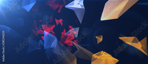 Abstract tech color backgro...