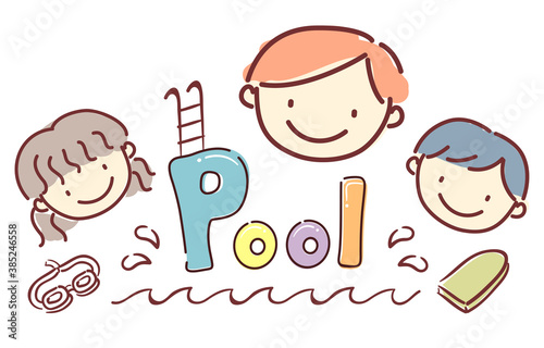 Stickman Kids School Pool T...