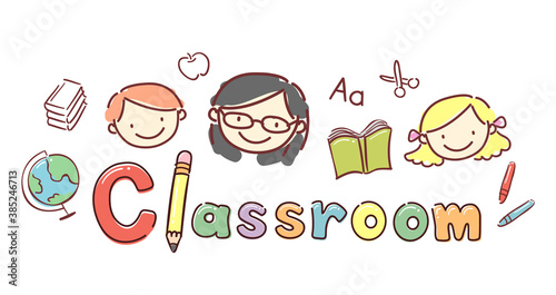 Kids Teacher Classroom Lett...
