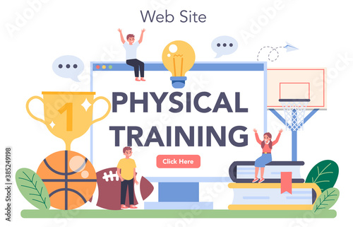 Physical education or school sport class online service or platform