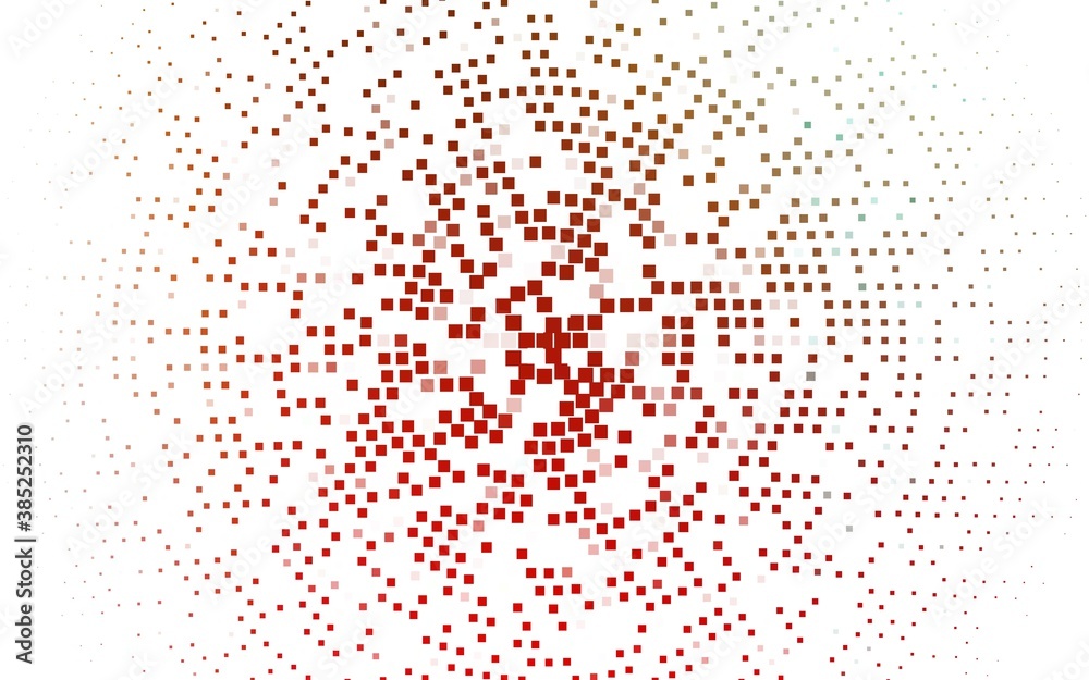 Light Green, Red vector pattern in square style.