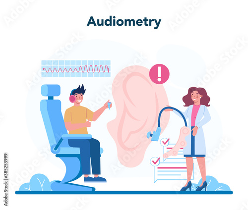 Otorhinolaryngologist concept. Healthcare concept, idea of ENT