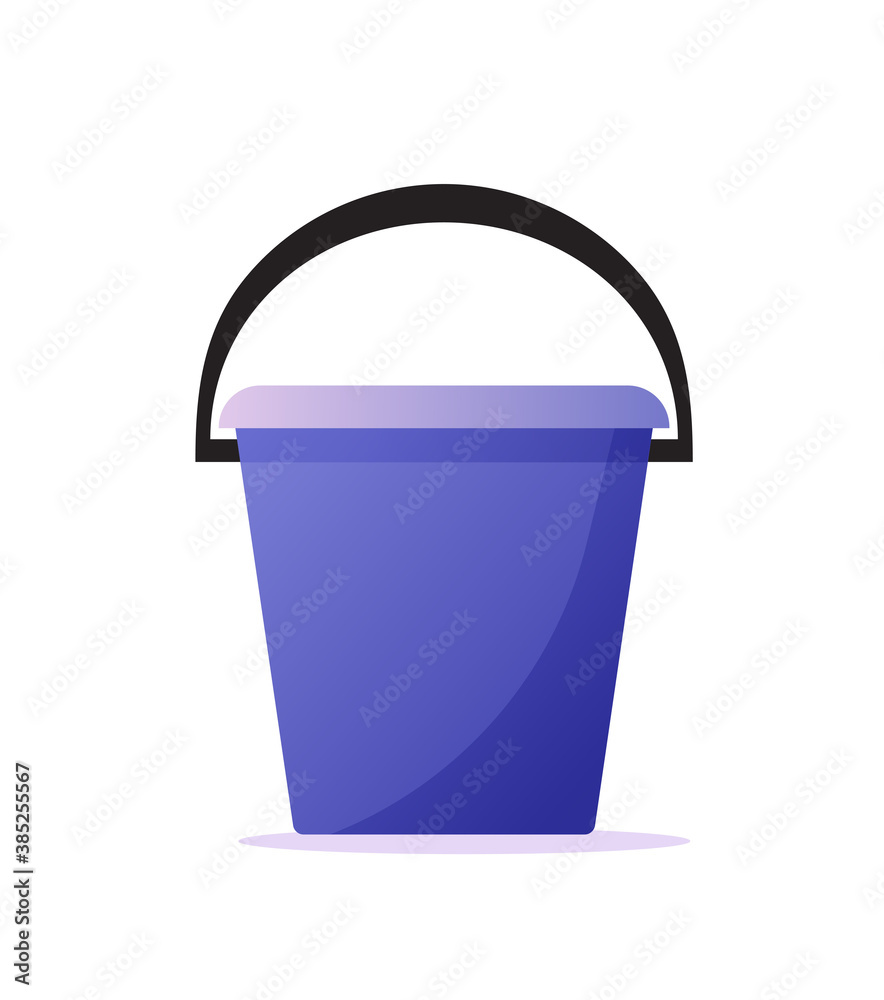 Bucket pail empty vector isolated clipart flat cartoon illustration icon Bucket pail empty vector isolated clipart flat cartoon illustration icon