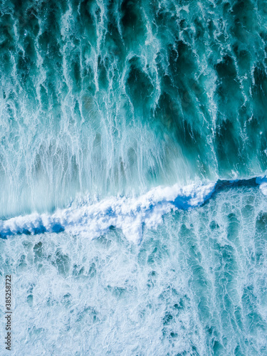 Wave Drone Image In Portugal Algavre