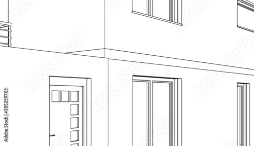 construction of the house building