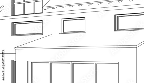 construction of the house building