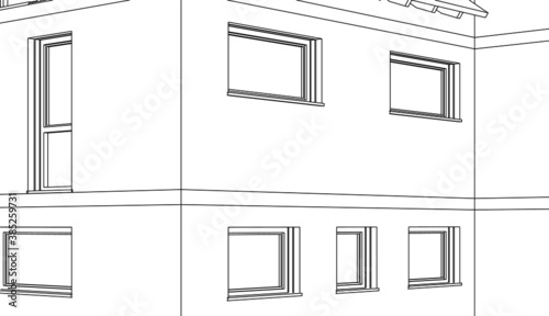 construction of the house building