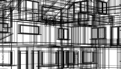 construction of the house building