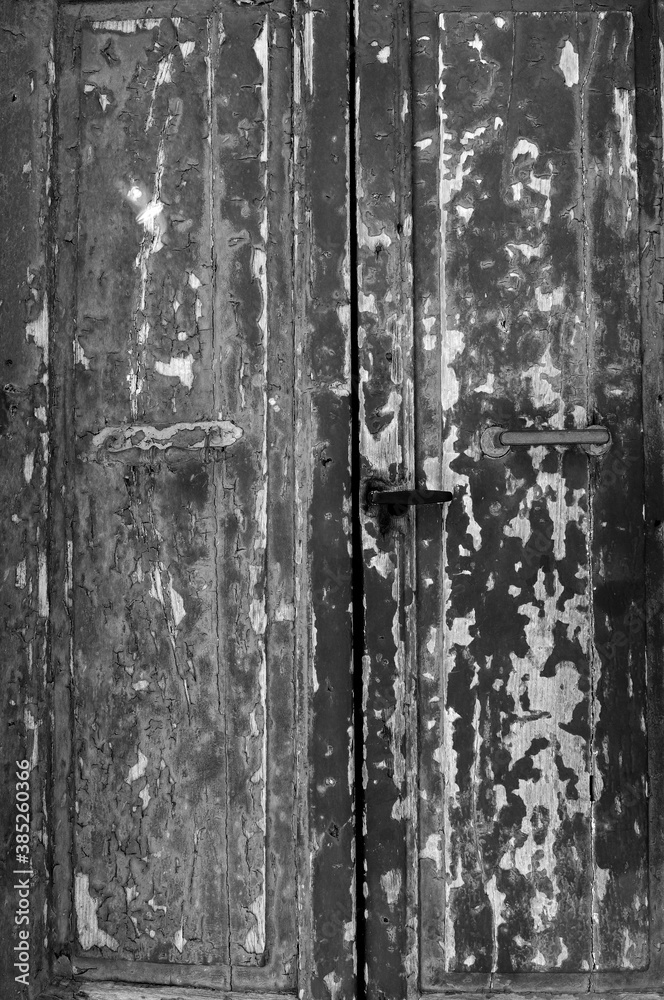 textured peeling paint from an old wooden door textured peeling paint from an old wooden door