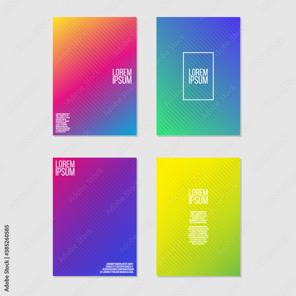 Vector Set of Modern Abstract Cover Designs