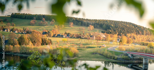 See mit Brücke Panorama