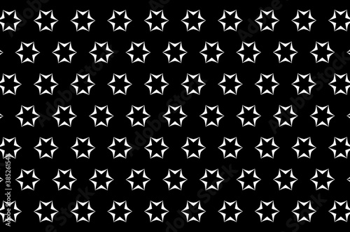 Ornament with elements of black and white colors.