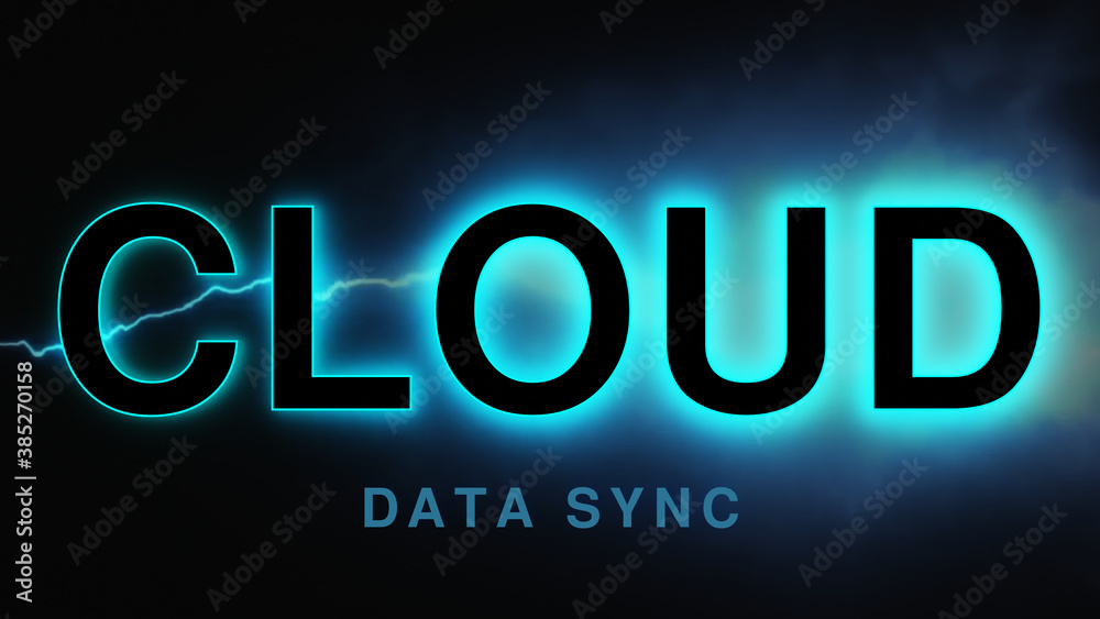 CLOUD Technologie, 3D Rendering , abstrakter Hintergrund CLOUD Technologie, 3D Rendering , abstrakter Hintergrund