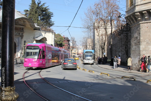 tram in the city Istambul