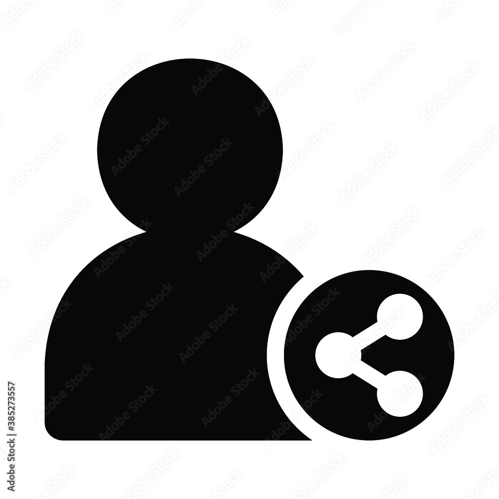 Share User Vector Icon Illustration Share User Vector Icon Illustration