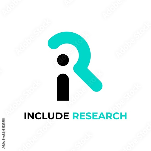 Creative Modern Monogram Logo Letter I R Search. Vector Simple Luxury Initial Design