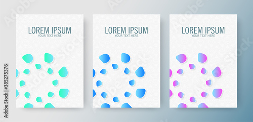 Cover of round modern abstract shape in gradient color © Zein Republic Studio