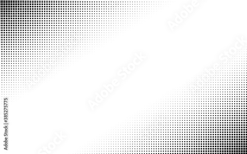 Squares halftone geometric background pattern and texture vector illustration