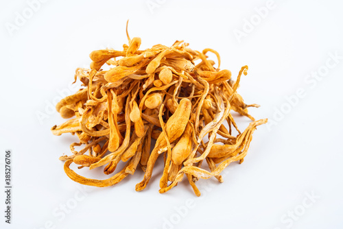 Chinese nourishing soup with dried cordyceps flowers