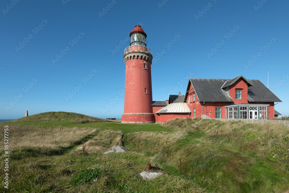 Bovbjerg Leuchtturm. Jütland, Dänemark Bovbjerg Leuchtturm. Jütland, Dänemark