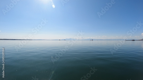 Port of Thessaloniki on a clear day