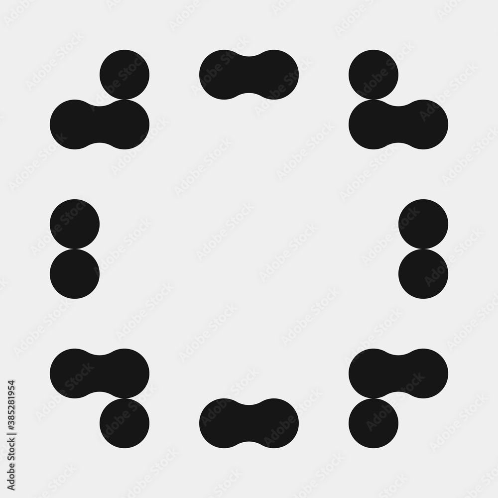 Abstract Cross Pattern Dots Logo generative computational art illustration Abstract Cross Pattern Dots Logo generative computational art illustration