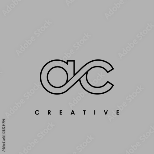 Letter AC logo design template elements
