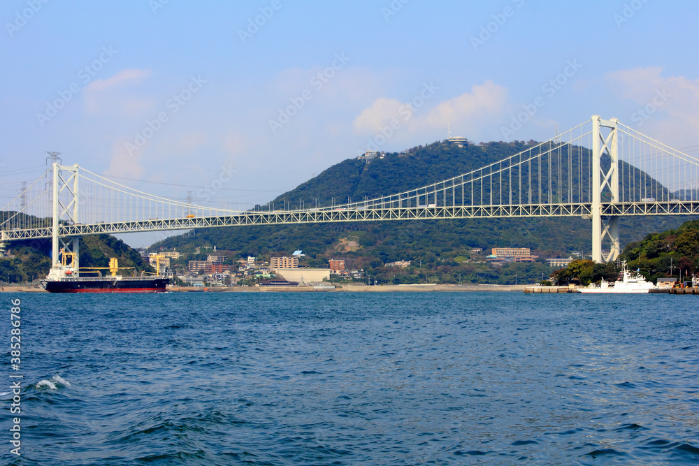 Fototapeta premium 関門海峡と関門橋