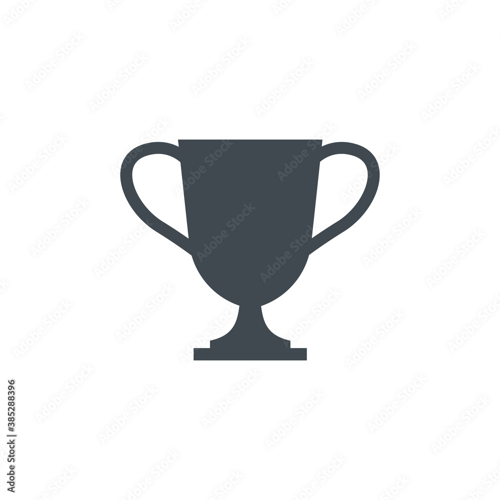Victory cup vector flat design icon. Symbol of achievement and success. Prize sign. Victory cup vector flat design icon. Symbol of achievement and success. Prize sign.