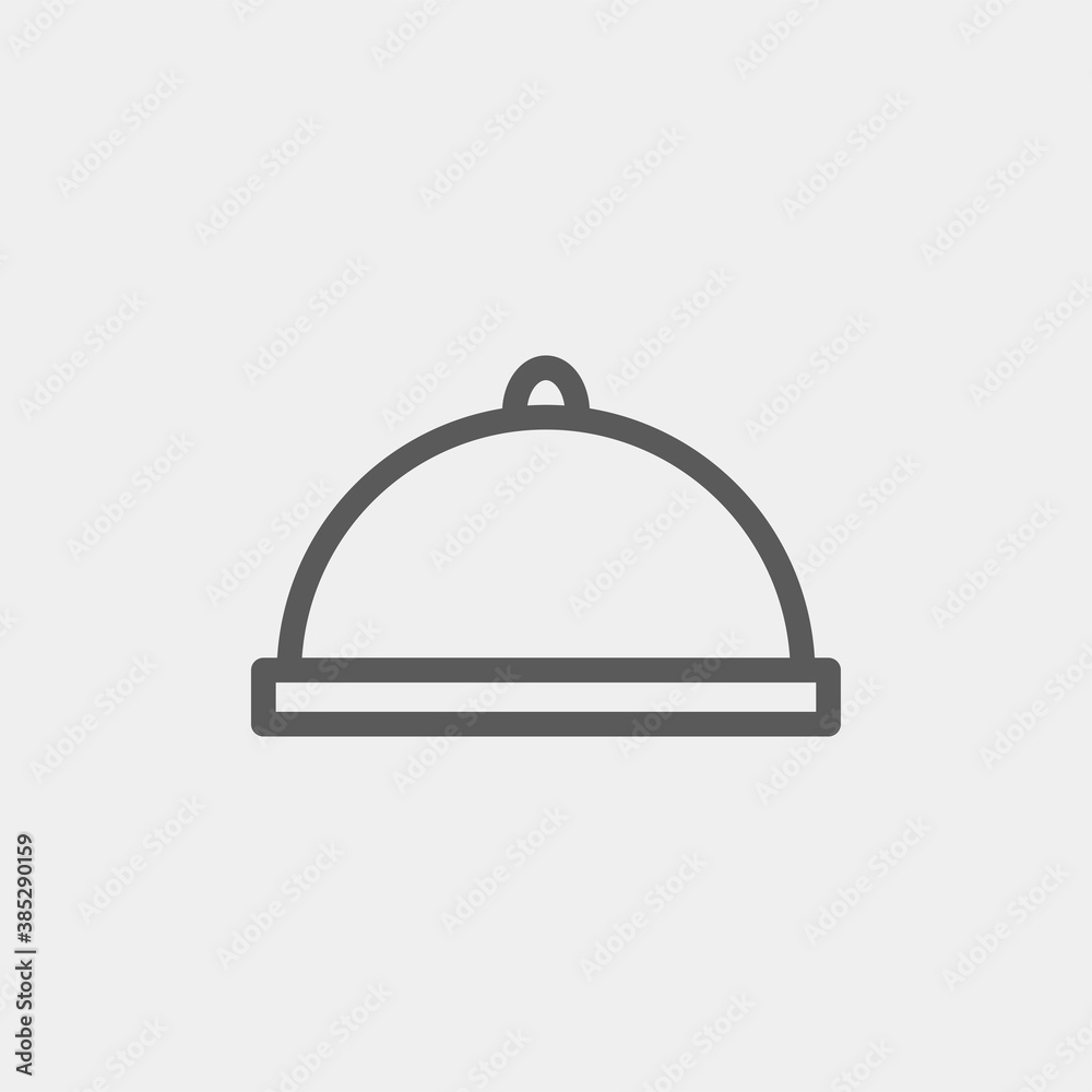 Restaurant service icon isolated on background. Tray symbol modern, simple, vector, icon for website design, mobile app, ui. Vector Illustration Restaurant service icon isolated on background. Tray symbol modern, simple, vector, icon for website design, mobile app, ui. Vector Illustration