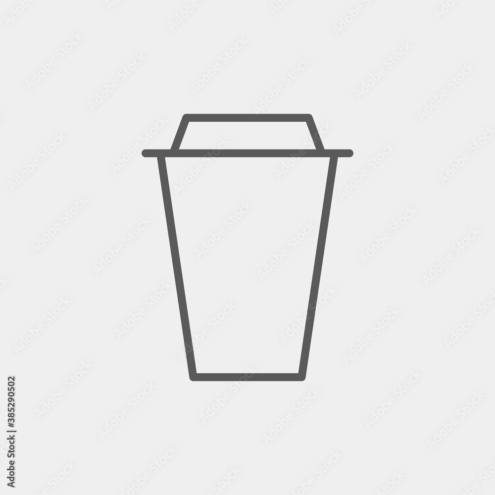 Coffee cup icon isolated on background. Hot drink symbol modern, simple, vector, icon for website design, mobile app, ui. Vector Illustration