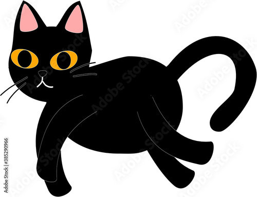 太った黒猫