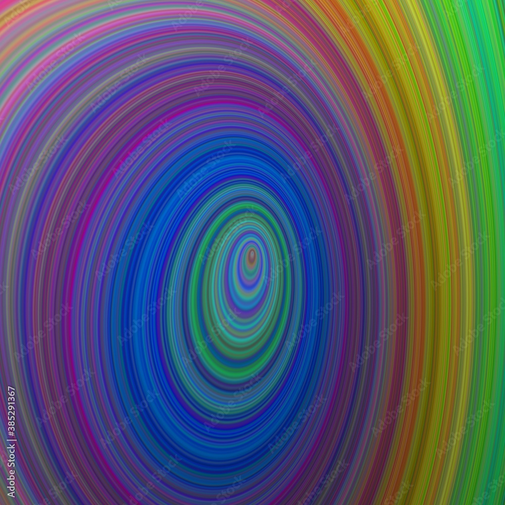 Simple colorful smooth light lines turned into elliptics