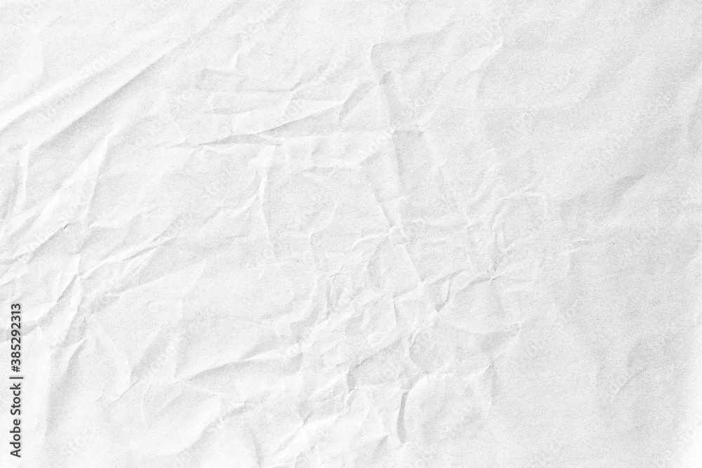 Crumpled white background paper texture
