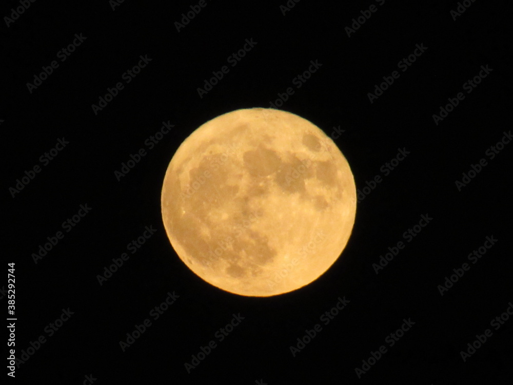 Obraz premium full moon over black