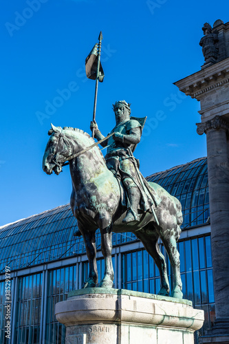 Otto I. of Wittelsbach in front of the bavarian state chancellery Munich,Germany