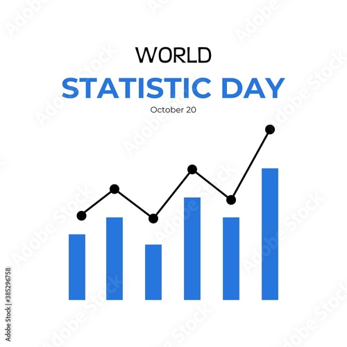 vector illustration World statistics day. Suitable for banner, web, poster, template