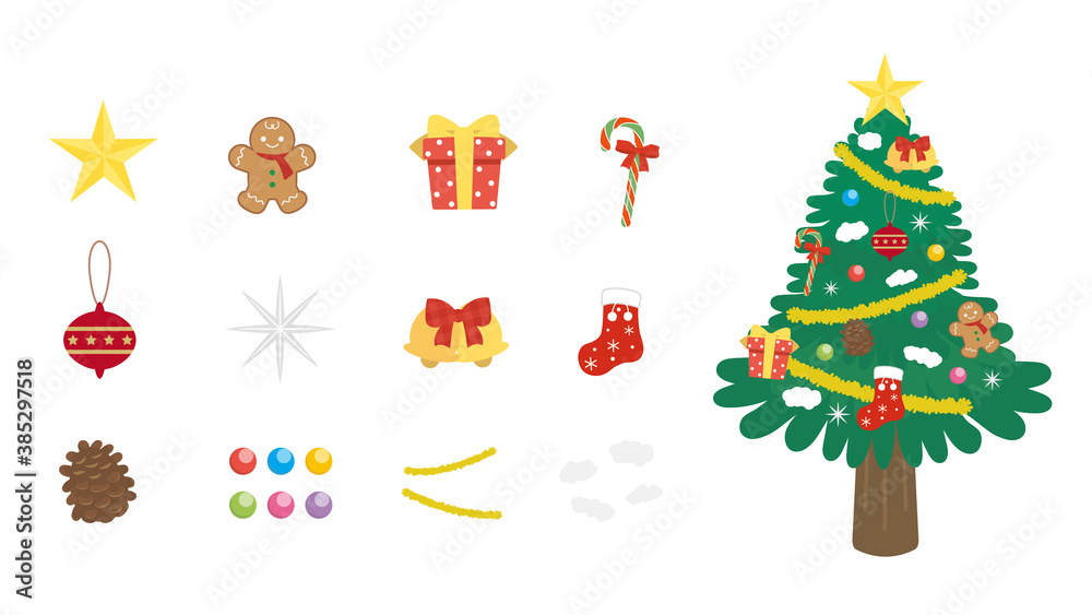 クリスマスツリー　オーナメント　飾り