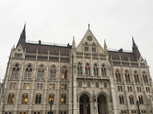 building of the Parliament in Budapest, Hungary