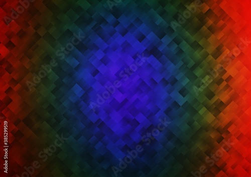 Dark Multicolor, Rainbow vector layout with lines, rectangles.