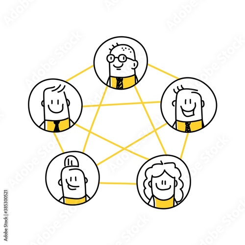 Social network concept.
