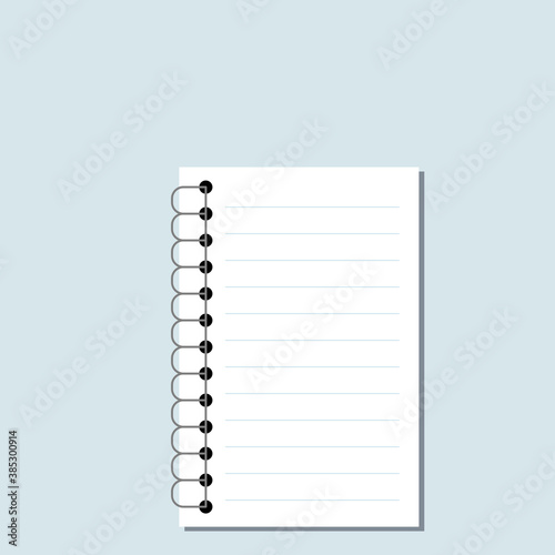 Illustrator vector of blank paper sheet